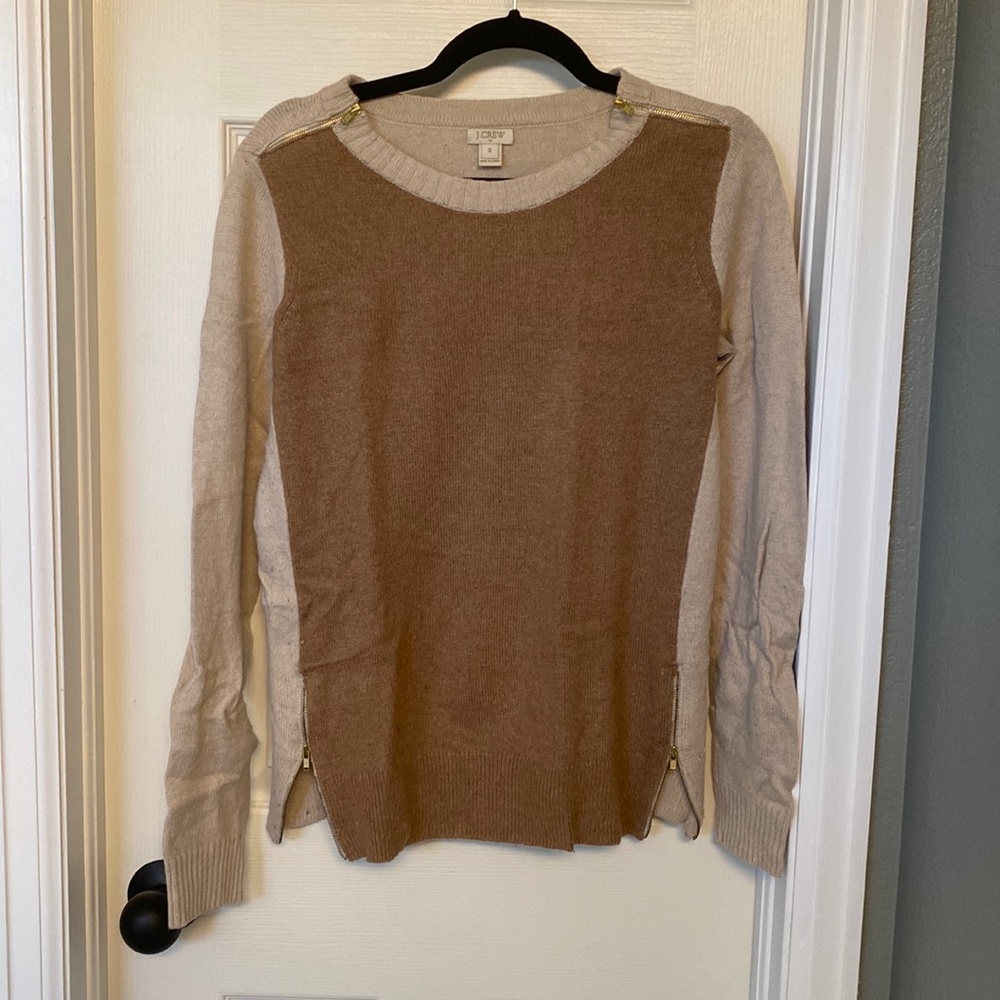 J Crew color block sweater